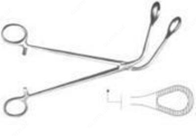 Щипцы для захватывания легкого, изогнутые (длина 245мм) 135/31