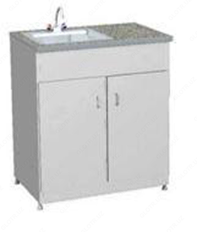 Стол металлический с мойкой (Дуркон)