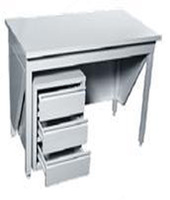 Стол металлический (с выдвижными ящиками)