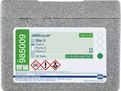 NANOCOLOR Lead 5 tube test пробирочный тест свинец 5 диапазон измерений к: 0,10-5,00 мг/л Pb2+ доста