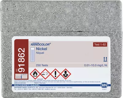 NANOCOLOR Nickel standard test Диапазон измерения: 0,01–10,0 мг/л Ni2+ достаточно для 250 определени