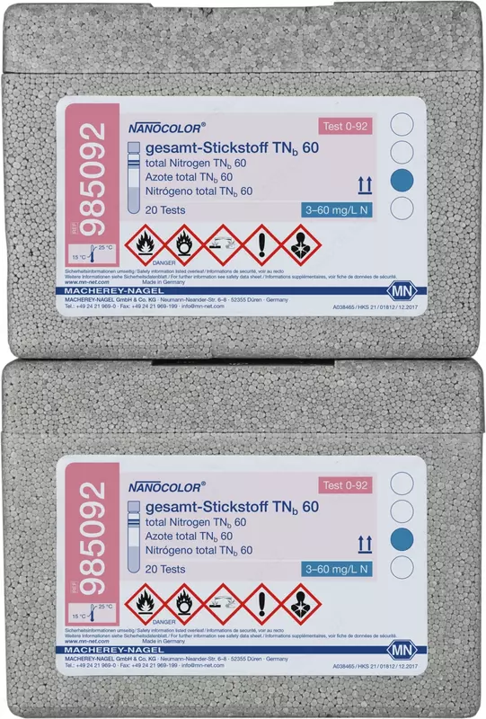 NANOCOLOR total Nitrogen TNb 60 Пробирочный тест на опреденение общего азота. Диапазон измерения про