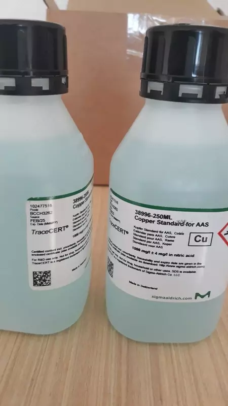 Медный стандарт для AASTraceCERT®, 1000 мг/л Cu в азотной кислоте