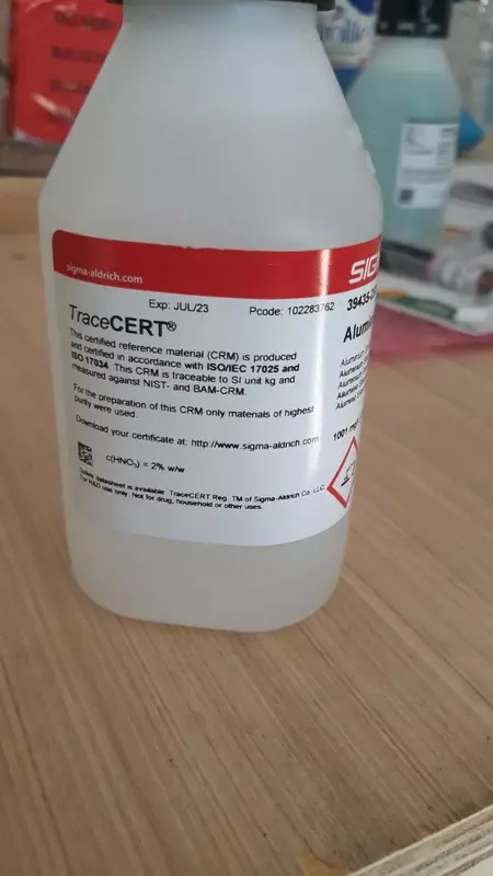 Стандарт цинка для ААС TraceCERT®, 1000 мг/л Zn в азотной кислоте