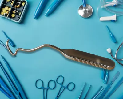 Распатор реберный с двойным изгибом