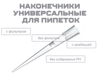 Наконечники универсальные для пипеток