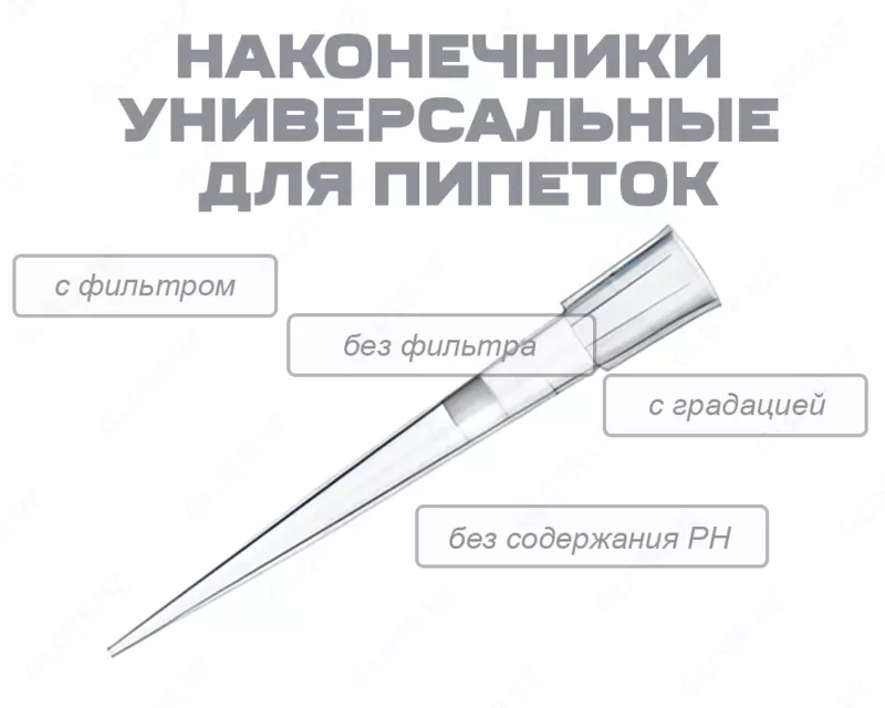Наконечники универсальные для пипеток