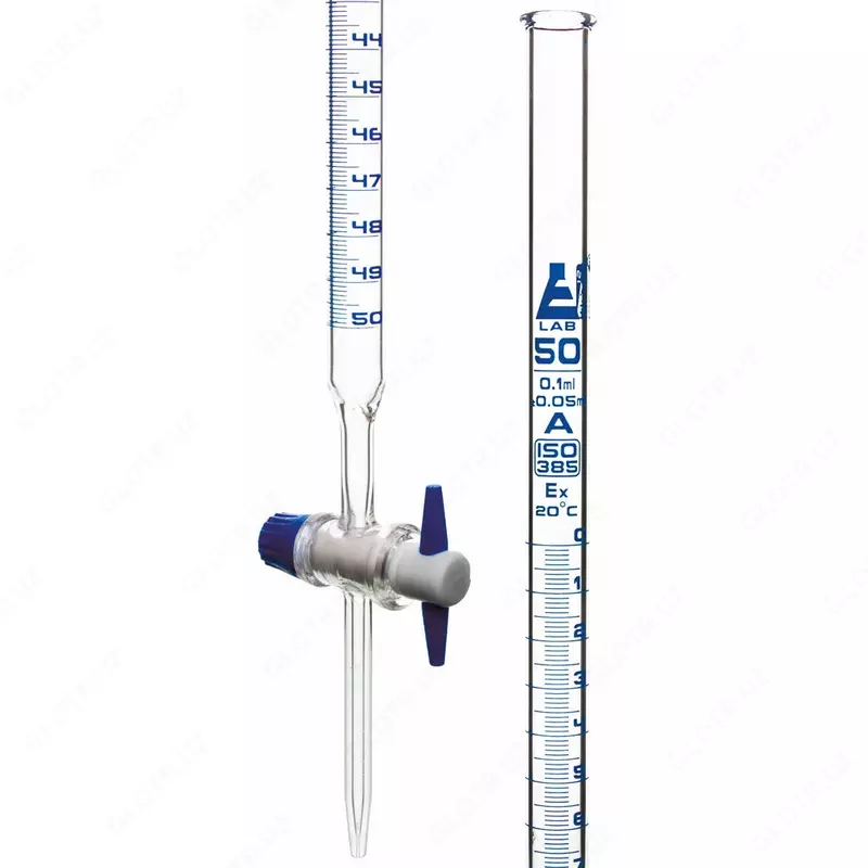 PTFE bilan to‘g‘ri kranli byuretkа