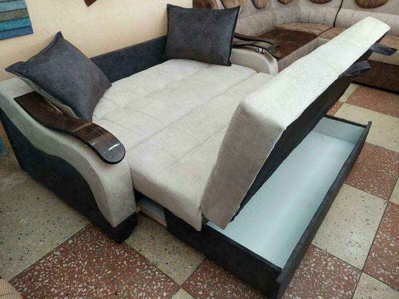   Раскладной диван Аккордеон с бельевым ящиком