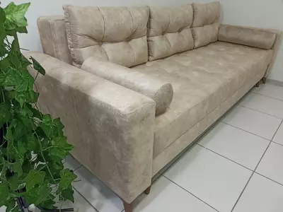 Раскладной диван "Нота Plus" молочный