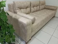 Раскладной диван "Нота Plus" молочный