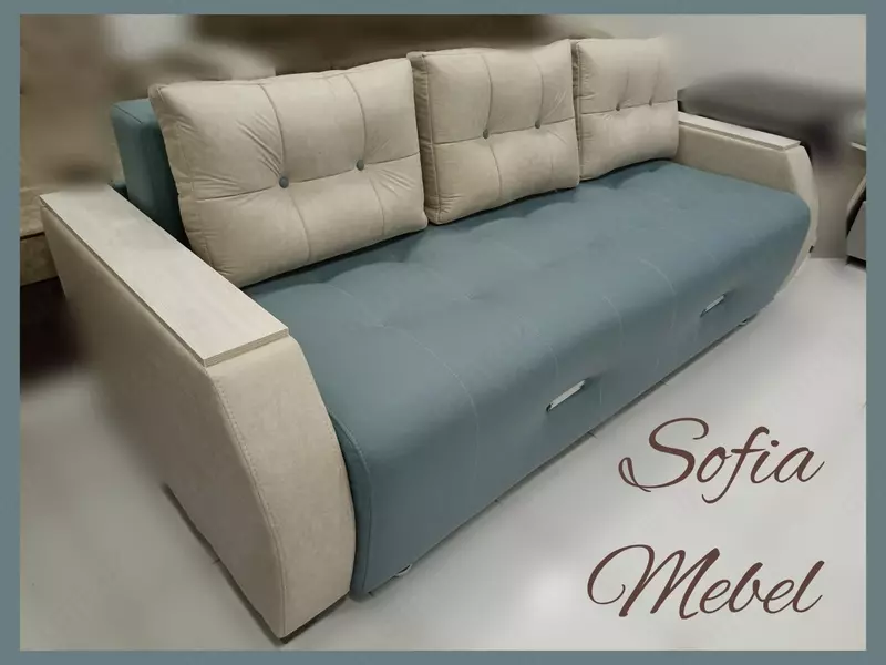 "SKY" katlanadigan divan (sut va biruza rangli) - 5 800 000 so'm