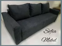 Раскладной диван "Тик-так" (чёрный)