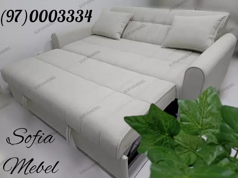 Ikki mexanizmli zamonaviy yigma divan SOFIA - MEBEL (Ivuar)
