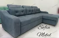 Дизайнерский раскладной уголок SOFIA - MEBEL Sofia (Серый)
