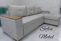 Дизайнерский раскладной уголок SOFIA - MEBEL Bella (Белый)