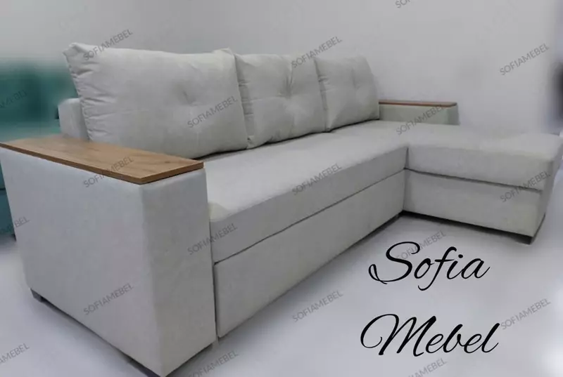 Дизайнерский раскладной уголок SOFIA - MEBEL Bella (Белый)