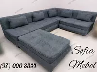 Элегантный угловой диван SOFIA - MEBEL "Модена" (Серый)