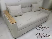 Chiqariladigan mexanizmli zamonaviy yigma divan SOFIA - MEBEL (Oq)