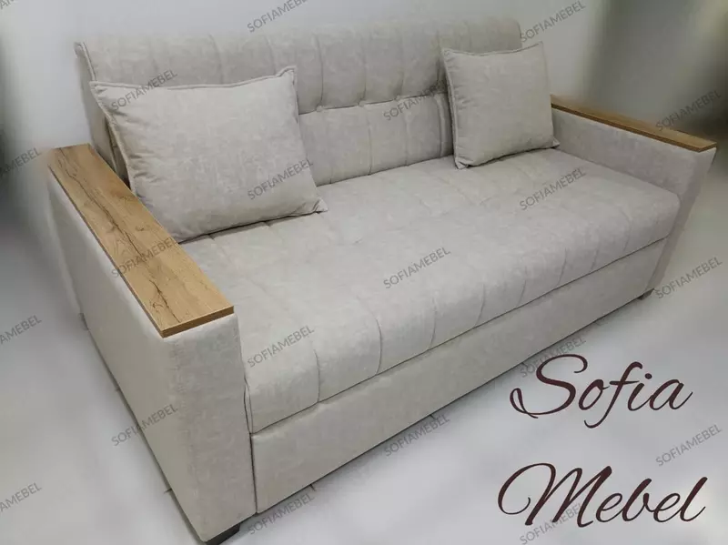Chiqariladigan mexanizmli zamonaviy yigma divan SOFIA - MEBEL (Oq)