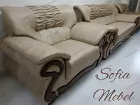 Тройной комплект мягкой мебели SOFIA - MEBEL Сицилия (Итальянский дизайн)