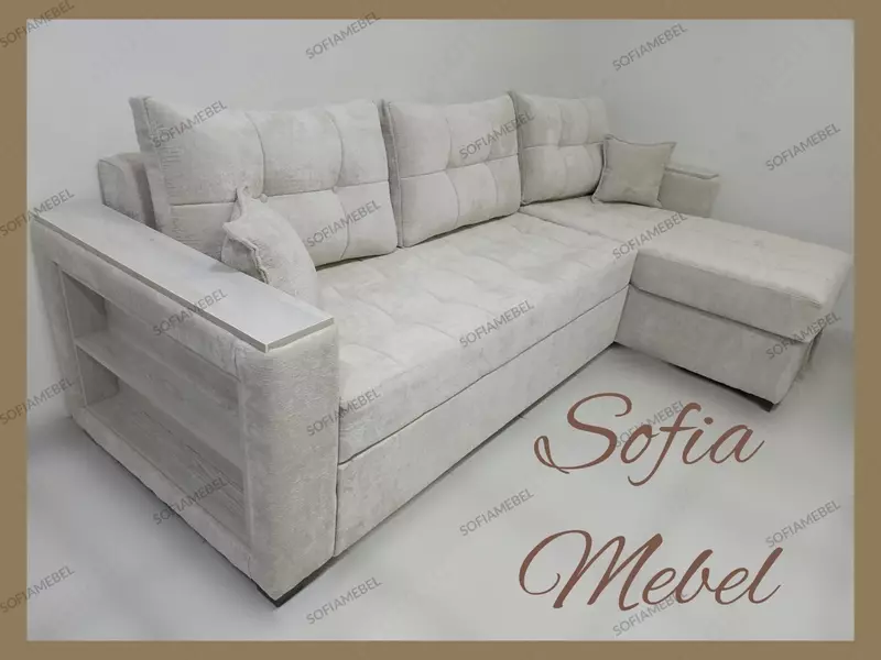 Burchakli divan "BAR burchagi" buklu velordan - 6 800 000 so'm