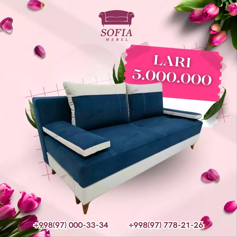 Раскладной диван "LARI" - 5 000 000 сум
