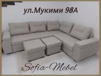 ✔️"Venera"- раскладной уголок с двумя большими открывающимися пуфами!