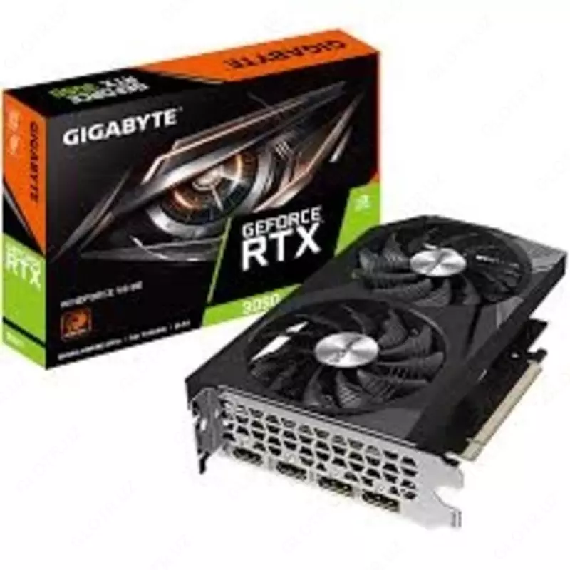 Gigabyte video kartasi - 8GB GeForce RTX3050 WINDFORCE V2 GV-N3050WF2V2-8GD