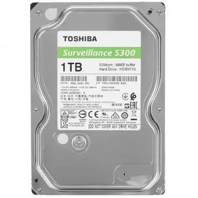 Жесткий диск HDD 1TB Toshiba Surveillance S300