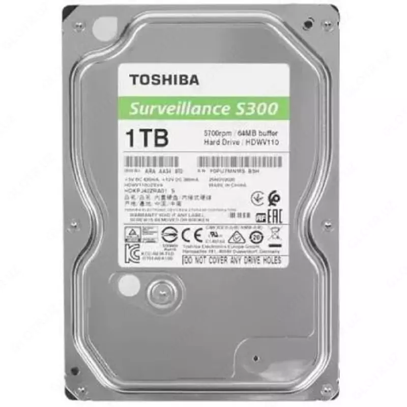 Жесткий диск HDD 1TB Toshiba Surveillance S300