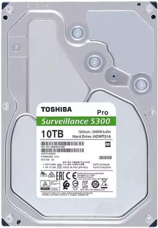 Жесткий диск HDD 10TB Toshiba Surveillance S300