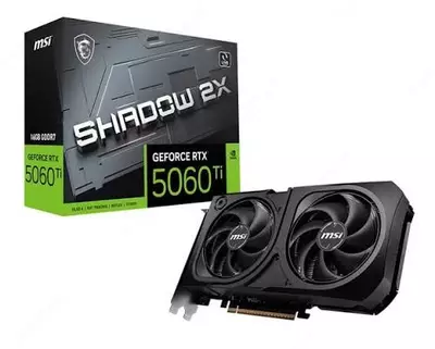Видеокарта MSI GeForce RTX 5060 Ti SHADOW 2X PLUS 16GB