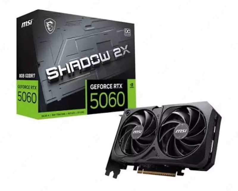 Видеокарта MSI GeForce RTX 5060 SHADOW 2X 8GB