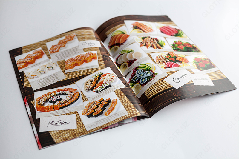 Меню для ресторанов и кафе печать