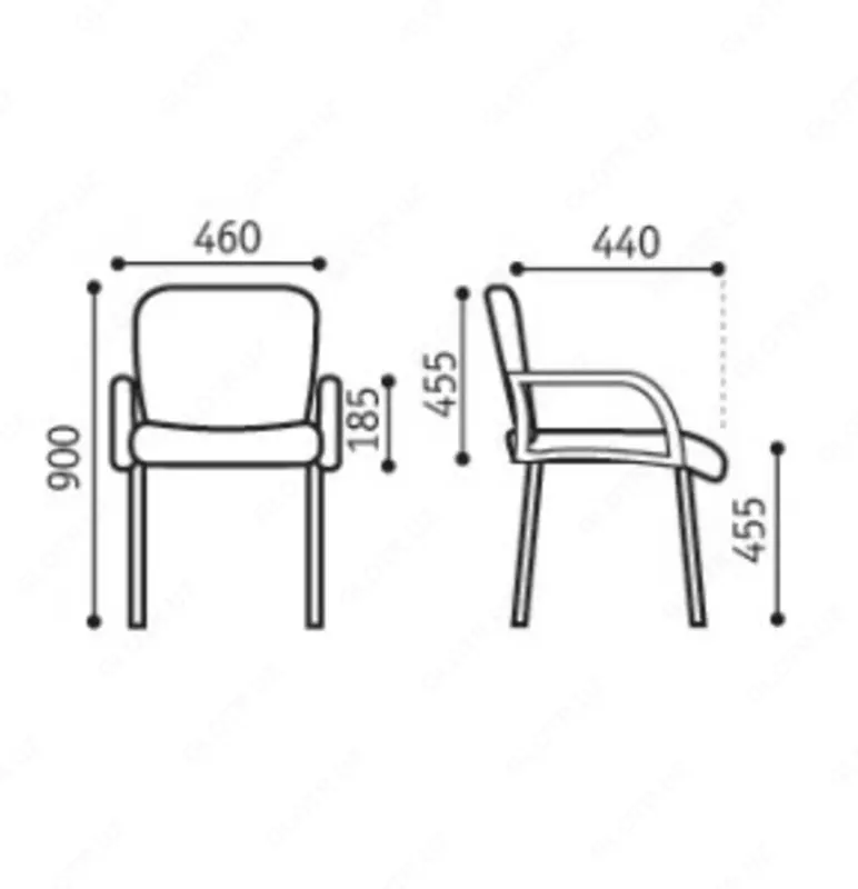 782 000 сум Стул посетительский SAMBA (Z-21) бежевый