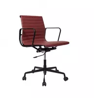 Кресло для персонала DELGADO LUXE LB темно красный