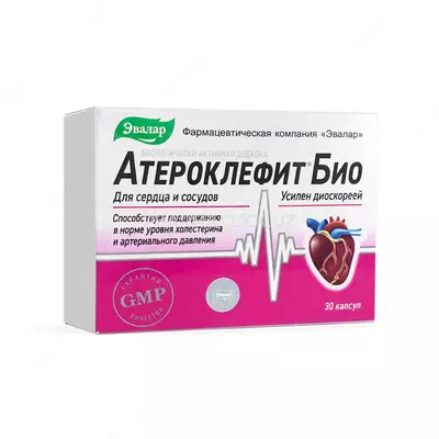 BAA Ateroklefit® BIO, shlyapalar. № 30, 250 mg BAA Ateroklefit® BIO, shlyapalar. № 30, 250 mg