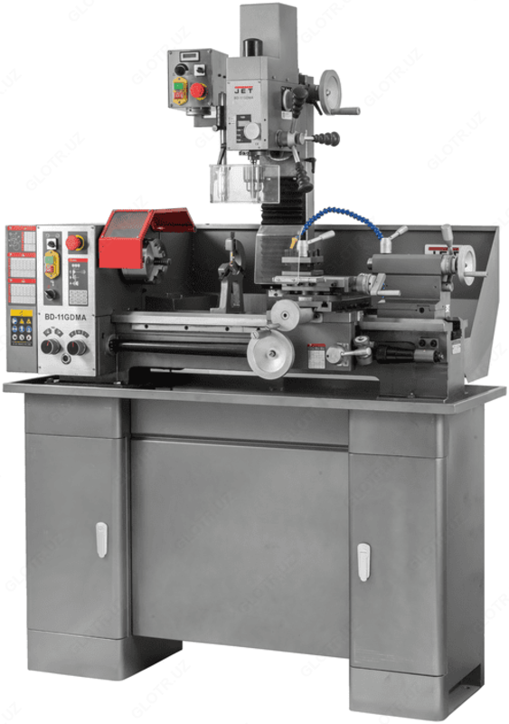  Токарный станок по металлу с фрезерной головой JET BD-11GDMA - 