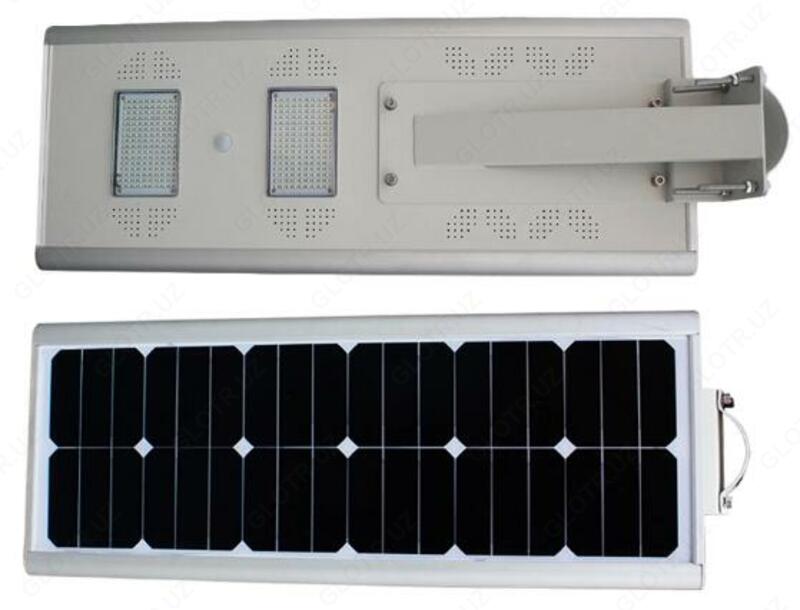 Bog'ning ko'cha maydonchasi uchun bitta chiroqli quyosh yoritgichi