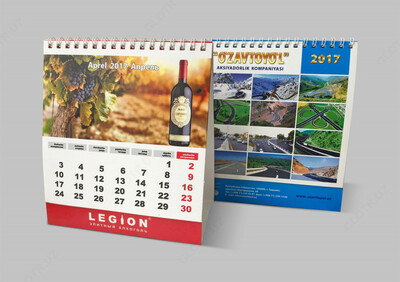 Изготовление настольных календарей