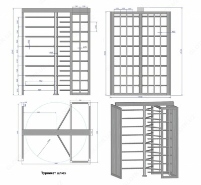 30 000 000 сум / шт. Турникет электромеханический полноростовой типа "шлюз" от производителя. Гарантия до 3 лет.
