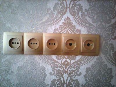 Установка выключателей, розеток, светильников, люстр, бра.