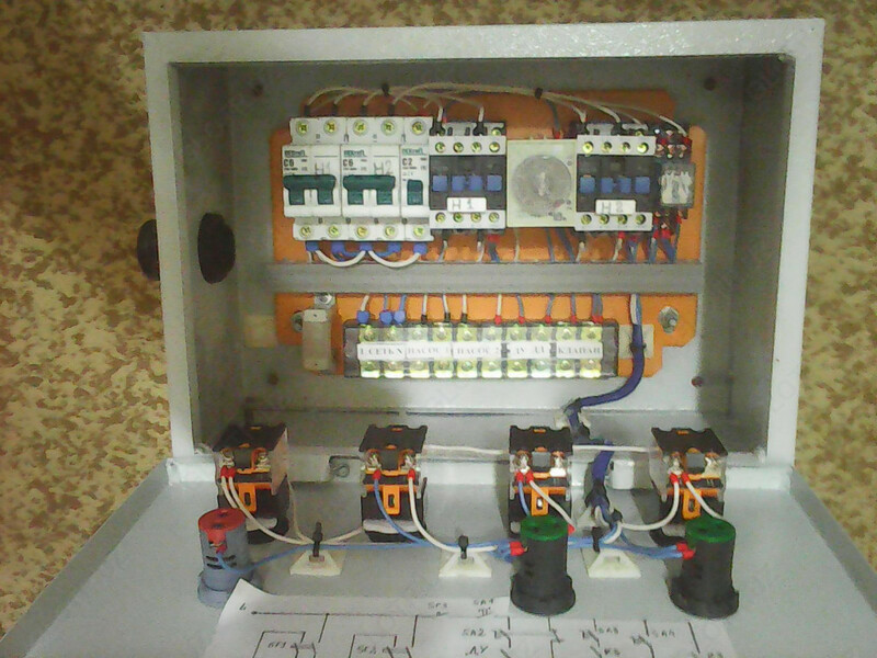 Автоматическая система контроля и управления насосами для бассейна и освещения бассейна