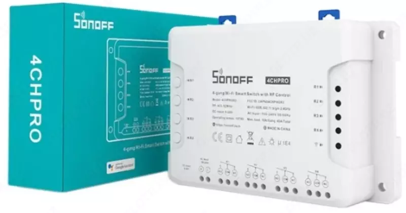 Sonoff 4ch pro r3 четырех канальное WIFI реле работает через приложение Ewelink и Tuya