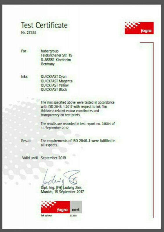 сертификат серия "Quickfast" 