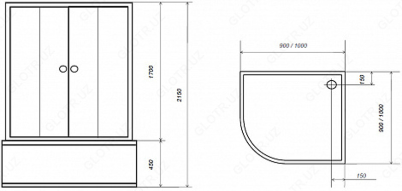 "Rainbow Ink" МЧЖ - Dush AQUABAR TM-888 Qora