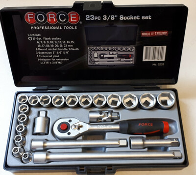 Набор инструментов на 3/8' 23 предмета Force 3232