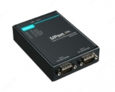 Konverter interfeysi. 2-portli USB-RS-232/422/485 Uport 1250-ga
