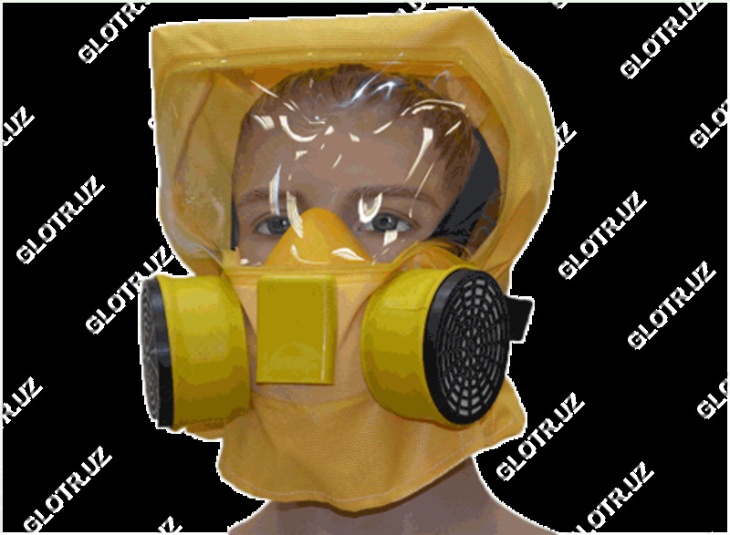 Шанс-Е (полумаска) Универсальный фильтрующий малогабаритный самоспасатель (УФМС)